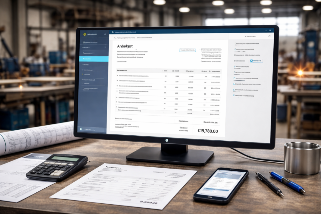 Angebotssoftware Metallbau für digitale Angebotserstellung
