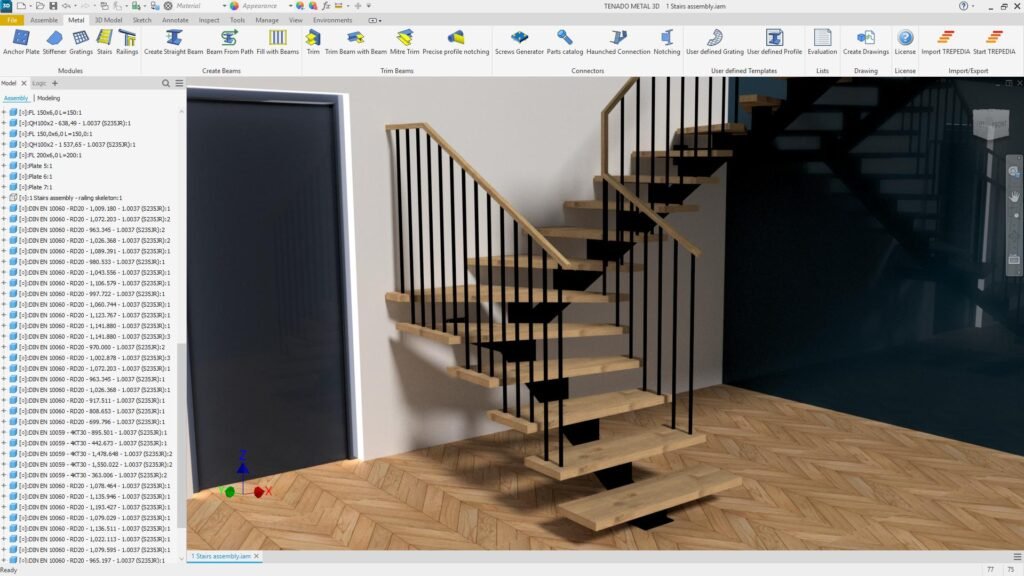 tenado METALL 3D Bauteil