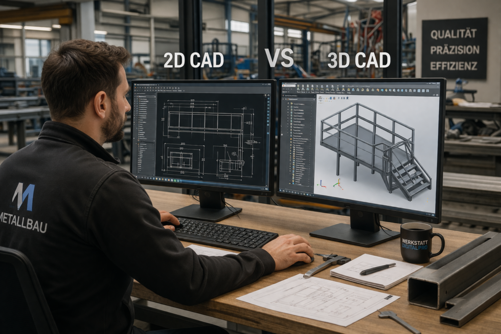 2D vs 3D CAD im Metallbau, Welche Lösung ist die richtige? 2D vs 3D CAD im Metallbau