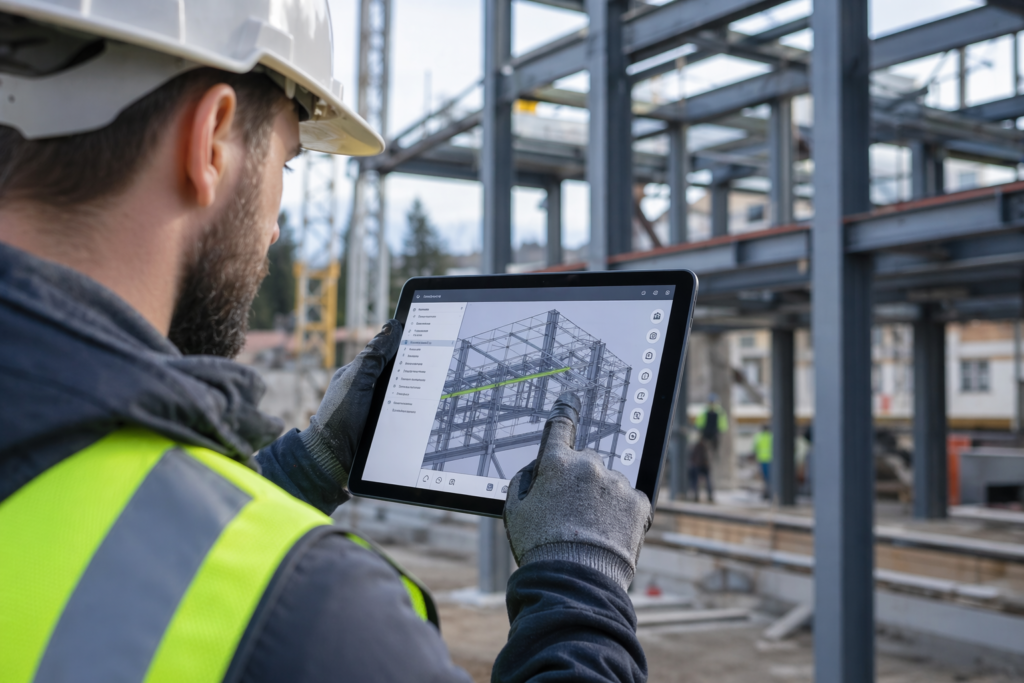 Metallbau App für Baustelle