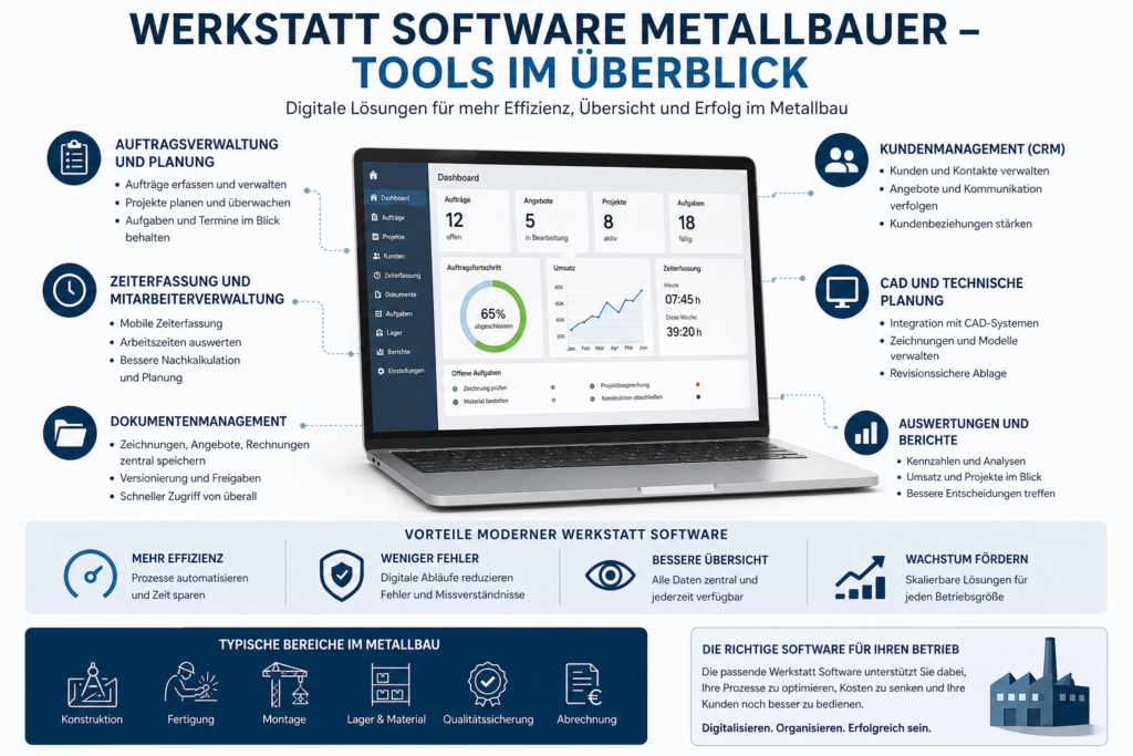 werkstatt software metallbau