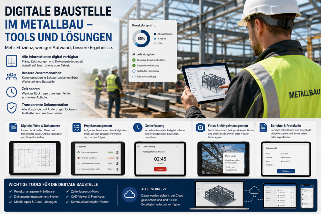 Digitale Baustelle im Metallbau