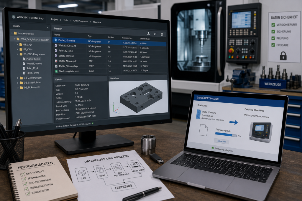 CNC Daten richtig verwalten CNC Daten richtig verwalten